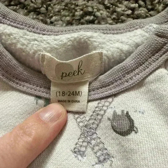 Peek Essentials Lilac Blue Bison Cozy 18-24 months - Picture 3 of 3